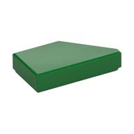 Деталь LEGO Плитка 1 x 2, с выемкой под штырёк слева, Зеленый