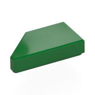 Деталь LEGO Плитка 1 x 2, с выемкой под штырёк справа, Зеленый