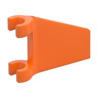 Деталь LEGO Flag 2 x 2 Trapezoid with 2 Clips [Thick Open O Clips], Оранжевый