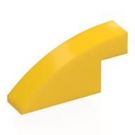Деталь LEGO Кирпичик изогнутый 1 x 4 x 1 2/3, Желтый