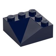Деталь LEGO Скос двойной вогнутый 33° 3 x 3, Темно-синий
