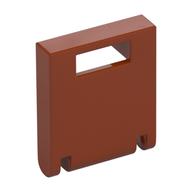 Деталь LEGO Box 2 x 2 x 2 Door with Slot, Темно-оранжевый