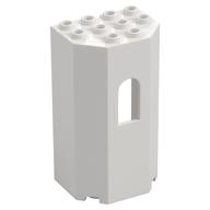 Деталь LEGO Panel 3 x 4 x 6 with Arched Window, Белый