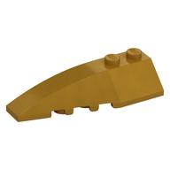 Деталь LEGO Клин левый 6 x 2, Жемчужно-золотой
