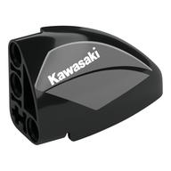 Деталь LEGO Technic Panel Round Corner 5 x 3 x 2 Left with 'Kawasaki' print, Черный
