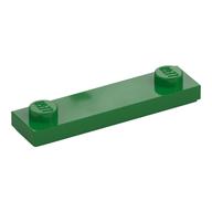 Деталь LEGO Пластина специальная 1 x 4, с 2 штырьками, с новой изнанкой, Зеленый