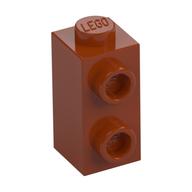 Деталь LEGO Кирпичик 1 x 1 x 1 2/3, с вертикальными выступами, Темно-оранжевый