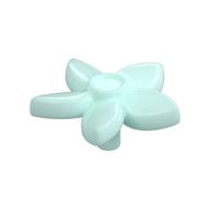 Деталь LEGO Friends Hair Decoration, Flower with Pointed Petals and Pin, Светлый морской волны