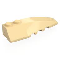 Деталь LEGO Панель правая 2 x 6, с изгибом, с углом, Песочный