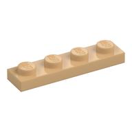 Деталь LEGO Пластина 1 x 4, Теплый песочный