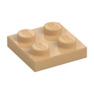 Деталь LEGO Пластина 2 x 2, Теплый песочный