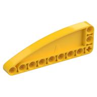 Деталь LEGO Technic Beam 9 x 3 L-Shape with Quarter Ellipse Thick, Желтый