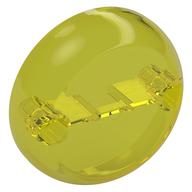 Деталь LEGO Dome Hemisphere 7 x 7 with 2 Pin Holes [Plain], Прозрачный желтый