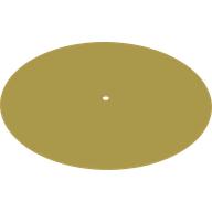 Деталь LEGO Foil for 21351-1, Large Disc, Ярко-светло-желтый
