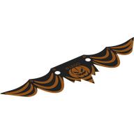 Деталь LEGO Foil for 21351-1, Banner with Dark Green Background, Orange Streamer, Pumpkin print, Цвет не указан/любой