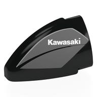 Деталь LEGO Technic Panel Round Corner 5 x 3 x 2 Right with 'Kawasaki' print, Черный