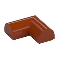 Деталь LEGO Кирпичик изогнутый угловой двойной изогнутый верхний 2 x 2 x 2/3, без штырьков, Темно-оранжевый