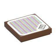 Tile 2 x 2 with Piano and Barcode Print (Sticker)