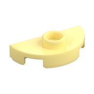 Деталь LEGO Пластина круглая полукруглая 1 x 2, со штырьком (джампер), Ярко-светло-желтый