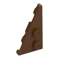 Деталь LEGO Пластина-клин левая 2 x 4 27°, Красно-коричневый