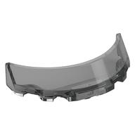 Деталь LEGO Windscreen 3 x 6 x 1 Curved with Rectangular Stud Holder in Bottom, Прозрачный черный