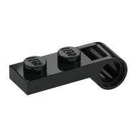 Деталь LEGO Plate Special 1 x 2 with Pin Hole On Side, Черный
