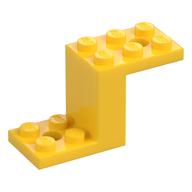 Деталь LEGO Кронштейн 5 x 2 x 2 1/3, с внутренним держателем штырька, Желтый