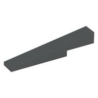 Деталь LEGO Brick Sloped 1 x 6 x 1 with 1 x 2 x 1 / 3 Cutout, Темный сине-серый