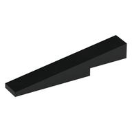Деталь LEGO Brick Sloped 1 x 6 x 1 with 1 x 2 x 1 / 3 Cutout, Черный