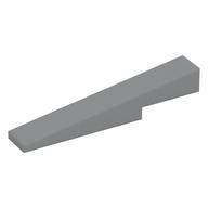 Деталь LEGO Brick Sloped 1 x 6 x 1 with 1 x 2 x 1 / 3 Cutout, Светлый сине-серый