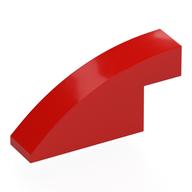 Деталь LEGO Кирпичик изогнутый 1 x 4 x 1 2/3, Красный