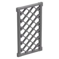 Деталь LEGO Chain-Link Fence 4 x 6, Матовый серебристый