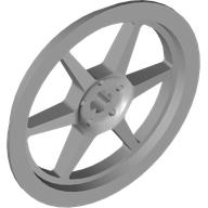 Деталь LEGO Wheel Cover 6 Spoke with Axle Hole - 43mm D., Светлый сине-серый