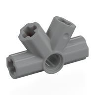 Деталь LEGO Technic Axle and Pin Connector Angled Quadruple - 60°, Светлый сине-серый