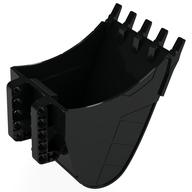 Деталь LEGO Technic Digger Bucket 10 1/2 x 9 x 14 with 5 teeth, Черный