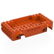 Деталь LEGO Основание кузова 6 x 12, Красно-оранжевый