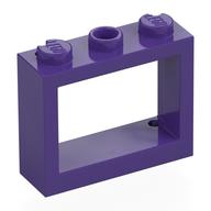 Деталь LEGO Окно 1 x 3 x 2, Темно-фиолетовый