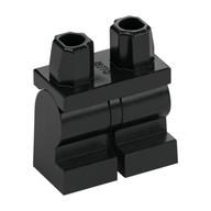Деталь LEGO Hips and Black Medium Legs [Complete Assembly], Черный