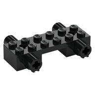 Деталь LEGO Brick Special 2 x 6 with Protruding Axle Holes, Черный