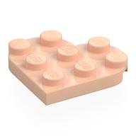 Деталь LEGO Пластины угловые 3 x 3, в форме сердца, Светлый телесный