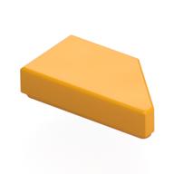 Деталь LEGO Плитка 1 x 2, с выемкой под штырёк слева, Ярко-светло-оранжевый