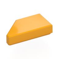 Деталь LEGO Плитка 1 x 2, с выемкой под штырёк справа, Ярко-светло-оранжевый