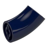 Деталь LEGO Brick Round 2 x 2 D. Tube with 45° Elbow and Axle Holes (Crossholes) at Each End [LONG], Темно-синий