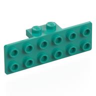 Деталь LEGO Кронштейн 1 x 2 - 2 x 6, Темно-бирюзовый