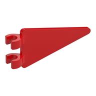 Деталь LEGO Flag 2 x 4 Triangle, Красный