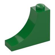 Деталь LEGO Brick 1x3x2 w. inside bow, Зеленый