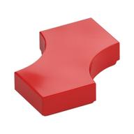 Деталь LEGO Tile Special 2 x 2 with 2 Quarter Round Cutouts, Красный