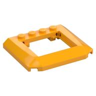 Деталь LEGO Скос изогнутый тройной изогнутый 5 x 6 x 2/3, с 4 штырьками, с вырезом 4 x 3, Ярко-светло-оранжевый