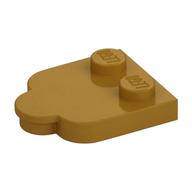 Деталь LEGO Plate Special 2 x 3 with Cloud Edge, Жемчужно-золотой