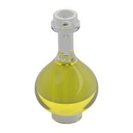 Деталь LEGO Equipment Bottle / Erlenmeyer / Florence Flask with Trans-Yellow pattern, Прозрачный бесцветный